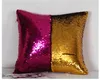 Funda de cojín de sirena de lentejuelas Funda de almohada Funda de almohada decorativa para el hogar Bling Magic Reversible Glitter Sofá Coche Funda de almohada Navidad HH7-1526