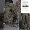 Spodnie damskie 2023 Style pary męskie i żeńskie spodnie jesień zima kobiety zielone ładunek męskie dżinsy hip hopowe wiele kieszeni