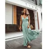 Casual Kleider 2023 Frauen Boho Maxi Kleid Mädchen Sommer Spaghetti Strap Süße Dot Lange Damen Strand Sommerkleid Vestido De Mujer