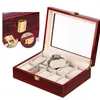 Watch Boxes Luxury Wooden Box 1/2/3/5/6/10/12 Grids Organizers 6 Slots Wood Holder For Men Women Watches Jewelry Display