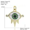 Charms colorf Oneeye pendente de jóias diy fabricação de bracelete Brincho de colar Acessórios Devils Eye Classic Material Material Co DHWCQ