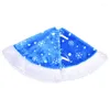 Christmas Decorations Tree Skirts Blue 50Inches White Holiday Large For De