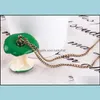 Pendant Necklaces For Women Cute Mini Asymmetric Apple Statement Pendants Friend Chain Necklace Drop Delivery Jewelry Dhgov