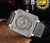 New Bell Watches Global Limited Edition Stafless Steel Business Chronograph Ross Date Fashion Fashion Casual Quartz Men's Watch B04