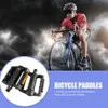 Bike Pedals MTB Paddle Non-slip Reflective Plastic Bicycle Paddle Cycling Equipment Black for Outdoor Caring Personal Bicycle Supply 0208