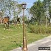 Pièce rétro LED lampadaire extérieur étanche Vintage pelouse lumière cour Style jardin rue classique en aluminium pôle