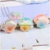 Other 20Pcs Mini Lovely Colored Shells Flat Back Resin Components Art Supply Decoration Charm Craft Hair Bow Accessories Drop Deliver Dhc8Q