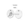 Charms 2pcs/lote ouro aço inoxidável Mês de nascimento Pingente de flor para brincos de colar de brinos de colar de brinos de aniversário da jóias Dh7u0