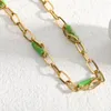 Catene Boho Kpop Pietra naturale Collana con catena di perle simulate Donne Ragazze Matrimonio Perline dolci Colletti corti Accessori