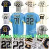 2023 personalizado 22 Christian Yelich City Connect Jersey ADAMES McCutchen Brandon Woodruff Josh Hader Ryan Braun Jace Peterson Lorenzo Robin Luis Urias Camisas de beisebol