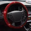 Steering Wheel Covers Protective Car Cover Red Replacement Replaces Diamond Universal 37-38cm Accessory Auto