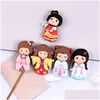 Andra 20st/Lot Cartoon Loveliness Girl Flatback Harts Components Cabochon Scrapbooking Character Craft Diy Phone Case Decoration Ha Dhcok