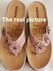 Kapcie letni płaski sandał dla kobiet 5 kolorów sandale wielokolorowe retro kwiaty flipflopy kobiety kapcie