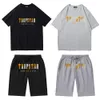 T-shirt da uomo 23ss Summer Trapstar Abbigliamento da uomo firmato T-shirt corta Abbigliamento sportivo Giovani o pantaloncini Street Hip hop