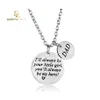 Collane con ciondolo Acciaio inossidabile Papà Ill Always Be Your Little Girl Portachiavi Collana per uomo Daddys Fathers Day Birthday Jewelry Gi Dhr4D