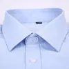 Casual shirts van heren 4xl 5xl 6xl 7xl 8xl groot formaat zakelijk met lange mouwen shirt wit blauw zwart slimme mannelijke sociale jurk voor plus 230208