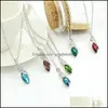 Colliers de pendentif Collier Femmes Mer Missing Desert Light Conch Chain Drop Livrot Bijoux Pendants Dhsmg