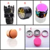 Metal Smoke Grinder Cross-border Smoking Accessories Zinc Alloy Whole Body UV Colour Printing Smoke Grinder