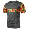 Heren t shirts zomer 2023 mannen casual geprinte losse korte mouwen mode ronde nek t-shirt mannetjes ademende snel drogende oversized