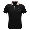 2022 été vêtements de luxe Designer polos hommes décontracté Polo mode serpent abeille impression broderie t-shirt haute rue hommes Polos