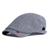 Basker fyra säsonger Sboy Caps Men's Brand Hats Casual Style Retro Sun Visor Male Peaky Blinder Edical Beret Vintage
