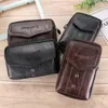 Taille Tassen Men Cowhide Leather Fanny Bag Classic Texture Creative Design Chic Business Solid Mobile Phone Belt Bum Pouch 230208