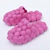 2023 Non-slip slippers vrouwen mannen schuim slippers lente zomer bubbel lychee mode thuis strand spa Purple oranje zwart roze blauw schattige sandalen waterdicht