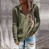 Kvinnors hoodies tröjor stickade mössa cardigans tröja kvinnor hösten casual randig sjantjacka kvinnlig dra yttre kläder elastisk kapp tröja 230208