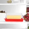 Plates Butter Dish Holder Cheese Dishesplate Cake Container Tray Storage Plasticsaver Server Crock Dome Cover Fridgebox Covered Stick