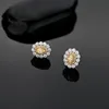 Stud Earrings 925 Sterling Silver Oval Cut Citrine Sapphire Gemstone Ear Women Fine Jewelry Wedding Gift WholesaleStud Dale22