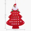 Decorazioni natalizie LIXF Calendario dell'Avvento da appendere Conto alla rovescia per l'albero Ornamenti regalo Babbo Natale con piccolo Po