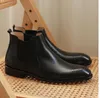 Haute Brogu hommes bottes sculptées haut à la mode chaussures occidentales à la main en cuir véritable hommes Martin botte 297 s