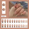 False Nails 24pc Art Fake Nail Tips Full Cover Stickers Designs Clear Display Short Set Artificial Square
