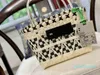 Woven Tote Bag Food Basket Fashion All-match Classic Crossbags 77 Street Trend Large Capacity Handbag 220613