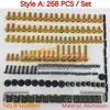 268PCS完全なMoto Body Full Screws Kit for Kawasaki Ninja 650R ER-6F ER 6F 650 R ER6F 17 18 19 2017 2018 2018 2018 2018 2018