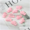 Other 30Pcs 25X12Mm Flat Back Resin Components Cabochon Kawaii Cartoon Glove Diy Flatback Decorative Craft Scrapbooking For Phone Dro Dhgv8