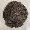 بديل شعر بشري ماليزي البكر 1bgrey 8mm موجة Toupee Swiss Lace للرجال السود