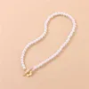 s 2022 mode perle tour de cou pour les femmes élégant Simple perle pendentif collier mariage bijoux cadeau 0206