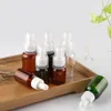 50PCS * 25/35/50ML bottiglia di profumo bottiglia con contagocce PET trasparente contenitore cosmetico in plastica vuota olio essenziale riutilizzabile