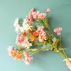 Dekoratif Çiçekler 1pc Ayçiçeği Gerbera Yapay İpek Çiçek Şubesi DIY HOME Çiçek Düzenlemesi Malzeme Malzemesi Düğün Dekoru Sahte