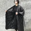 エスニック服冬スタイルブラック着物包帯女性のコートワイドコットン服ゆるいひょうたんパターン日本のファッション