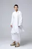 Ethnic Clothing 2023 Plus Size Loose Tai Chi Haren Pants Winter Solid Linen Warm Chinese Long Robe For Men Breathable Oriental