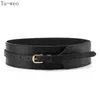 Belts Ta-weo Women Dress Belts Ladies Fashion Cummerbunds Split Leather Belt For Women Good Quality Fit Waistsize 70-85 cm G230207