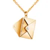 Pendant Necklaces Love You With Envelope Necklace For Women Girls Simple Modern Jewelry XIN-