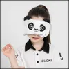 Altri accessori moda Bambini Panda Peluche Maschera per gli occhi Simpatico coniglio Slee Benda per bambini Viaggio invernale Morbido animale Visiera Ins S Dhvpz