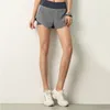 LL DK07 Traje de yoga para mujer Pantalones cortos para niñas Pantalones cortos para correr Señoras Casual Entrenador para adultos Ropa deportiva Ejercicio Ropa deportiva Transpirable Tamaño grande