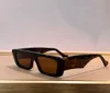 Weiß-graue rechteckige Sonnenbrille für Damen und Herren, Cateye-Brille, Sonnenbrille, Occhiali da sole, Outdoor-UV400-Schutzbrille mit Box