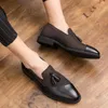 Kleid Schuhe Luxus Marke schuhe männer Mode Weiche Mokassins Männer Müßiggänger Hohe Qualität Leder quaste Schuhe Herren Wohnungen Fahren schuhe große größe 48 230208