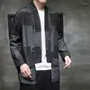 Roupas étnicas jeans jeans quimono roupas japonesas roupas asiáticas masculino masculino camisa kimonos yukata haori kk3288