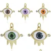 Charms colorf Oneeye pendente de jóias diy fabricação de bracelete Brincho de colar Acessórios Devils Eye Classic Material Material Co DHWCQ